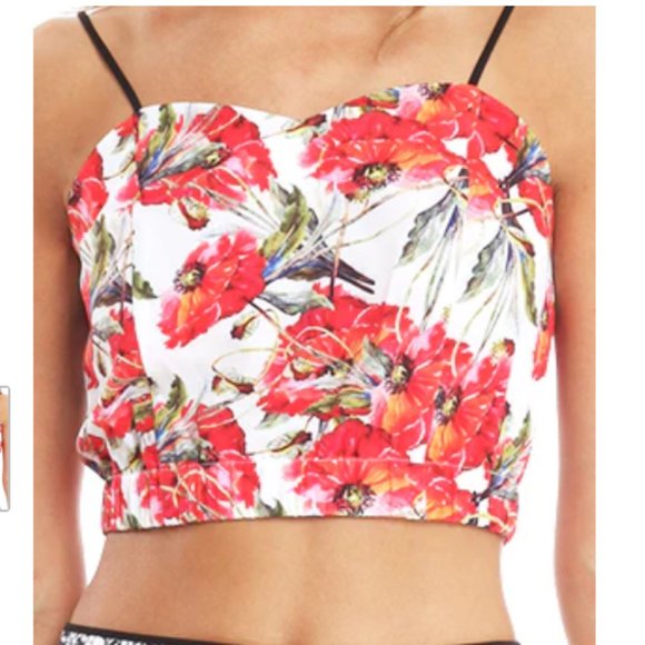 Clover Canyon Frederick Floral Crop Cami Size Medium - Picture 4 of 12